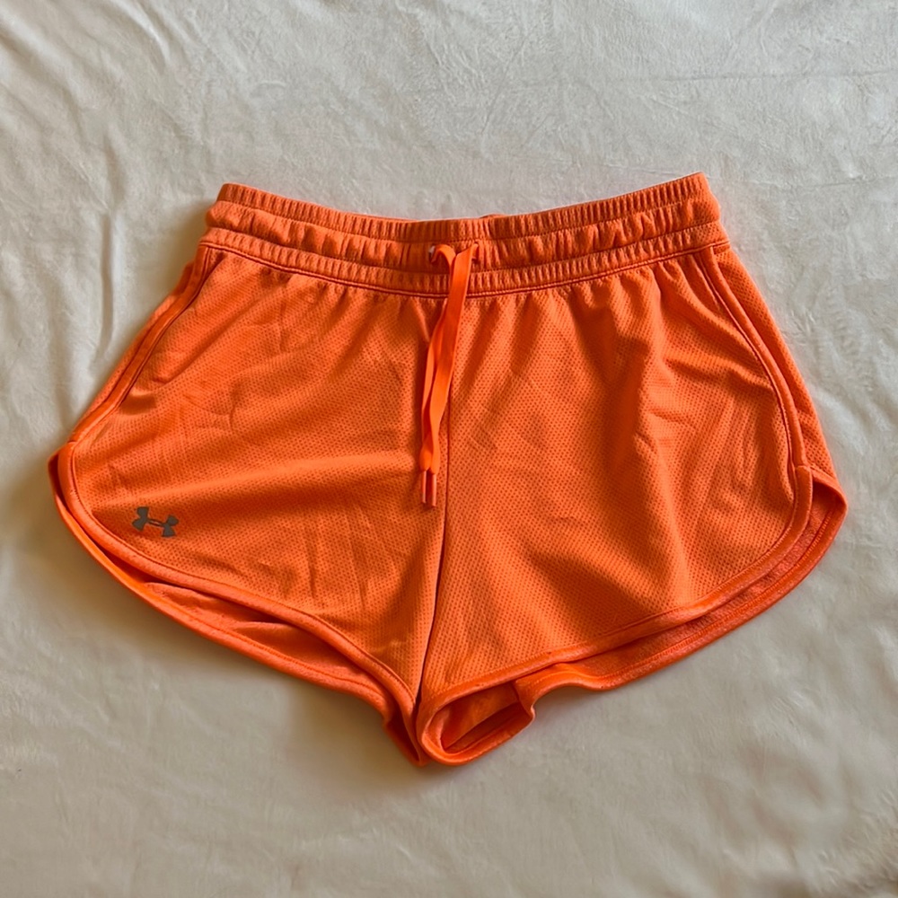 Under Armour Orange Athletic Short (Heat Gear)